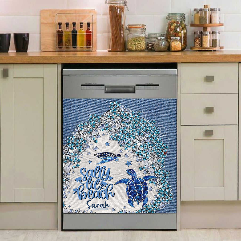 Turtle Bling - Personalized Turtle Dishwasher Cover