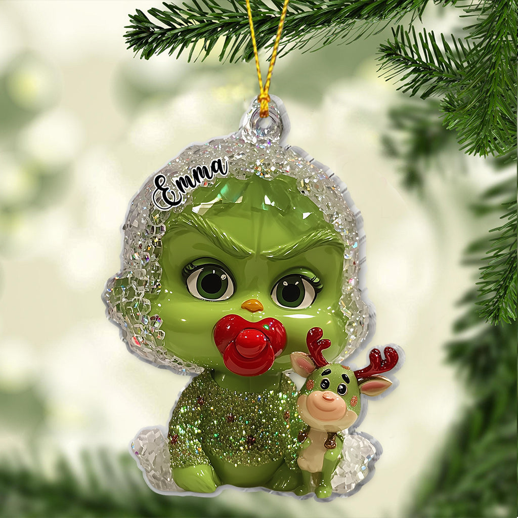 Merry Grinchmas - Personalized Stole Christmas Ornament