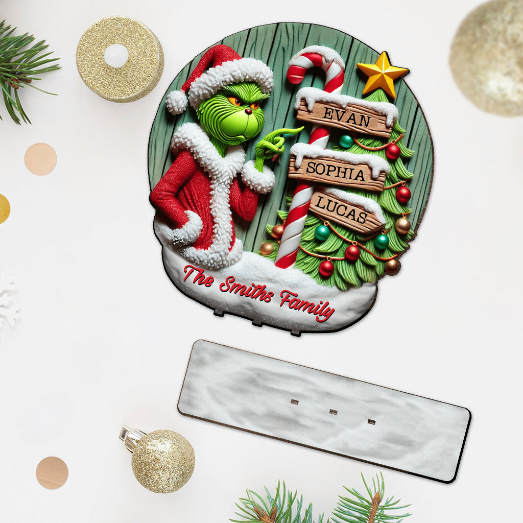 Merry Christmas - Personalized Stole Christmas 1 Layered Big Freestanding