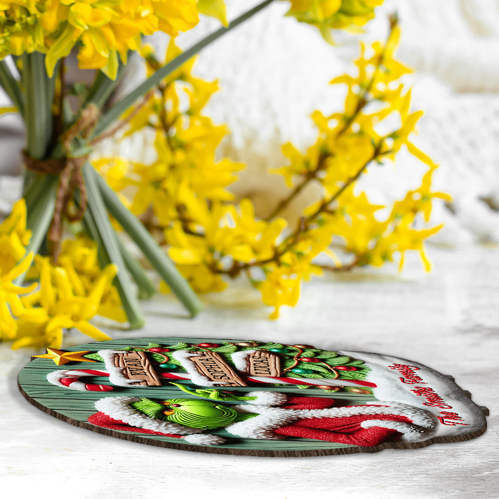 Merry Christmas - Personalized Stole Christmas 1 Layered Big Freestanding