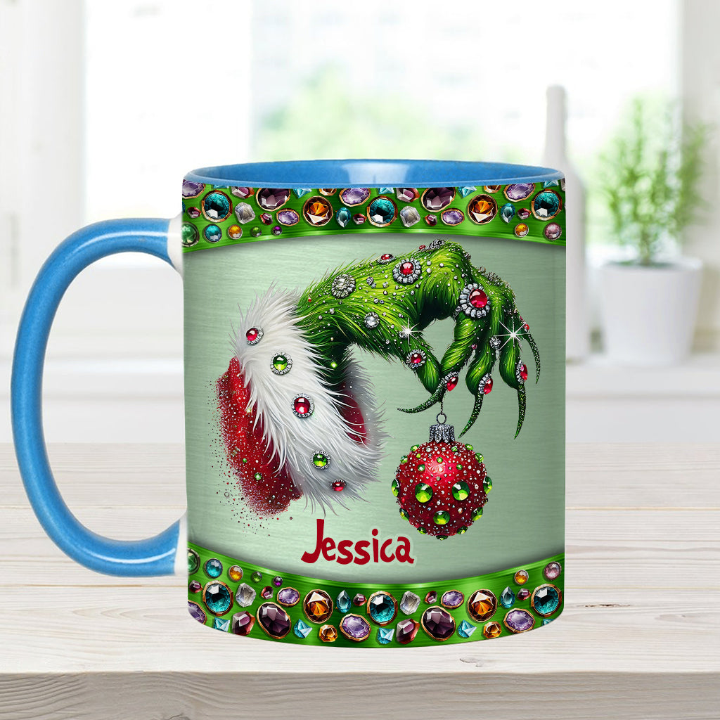 Merry Christmas - Personalized Stole Christmas Accent Mug