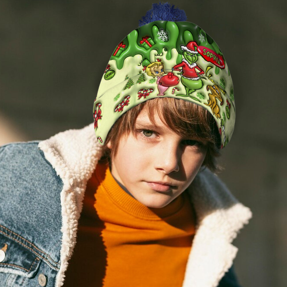 Joyeux Noël - Bonnet de Noël personnalisé avec étole