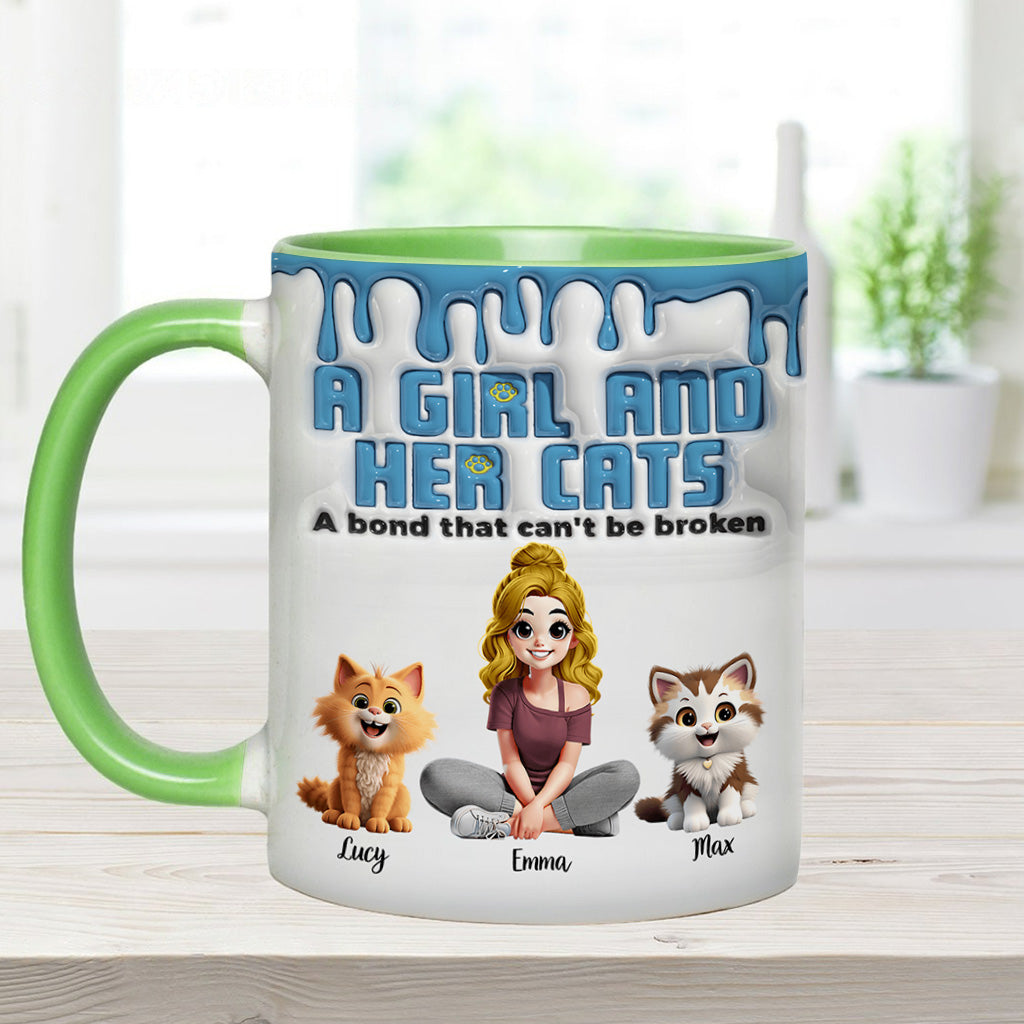 Moi et mes chats : un lien indéfectible - Mug personnalisé à motif chat