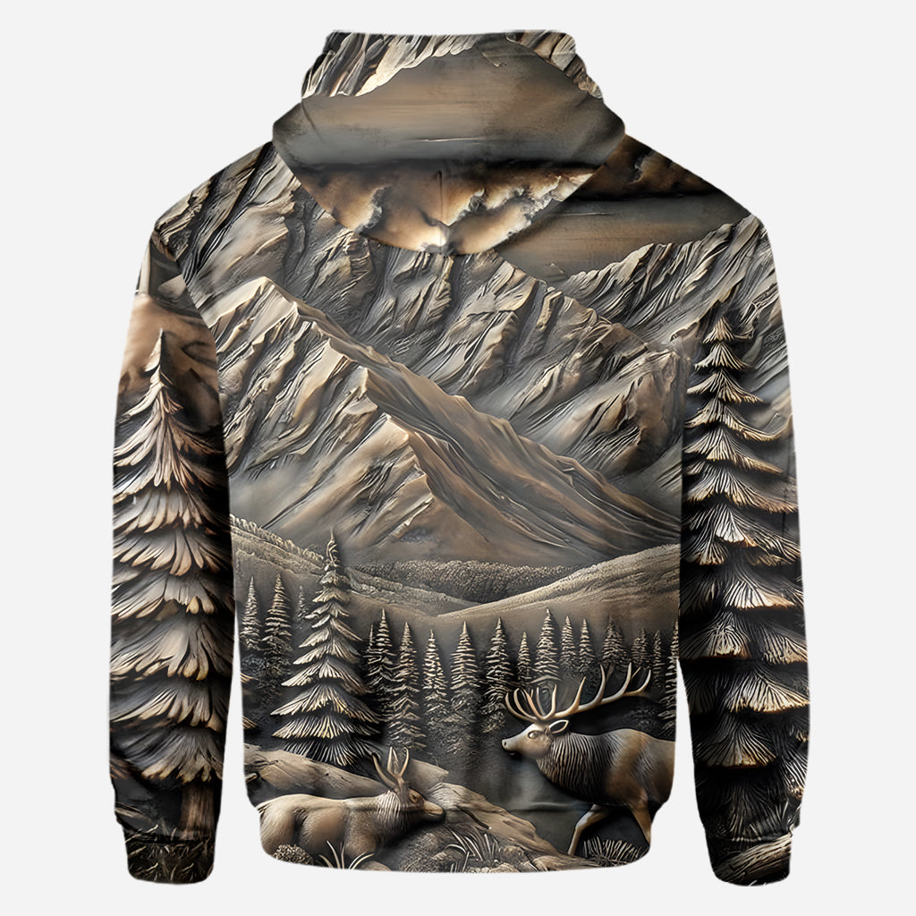 Né pour chasser, forcé de travailler - T-shirt de chasse personnalisé