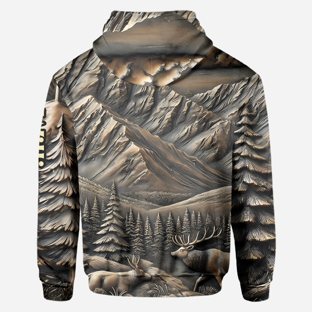 Né pour chasser, forcé de travailler - T-shirt de chasse personnalisé