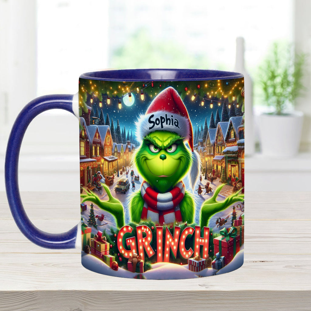 Merry Christmas - Personalized Stole Christmas Accent Mug