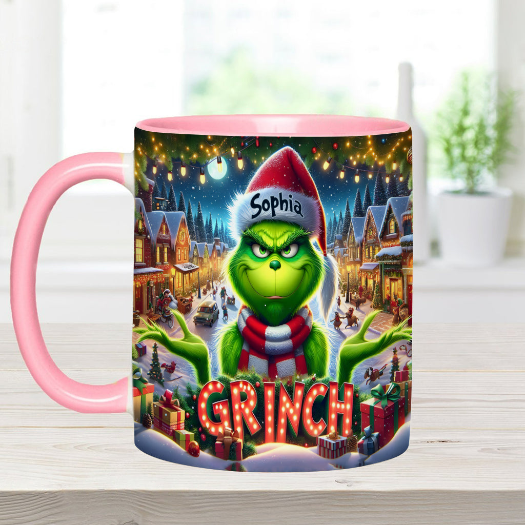 Merry Christmas - Personalized Stole Christmas Accent Mug