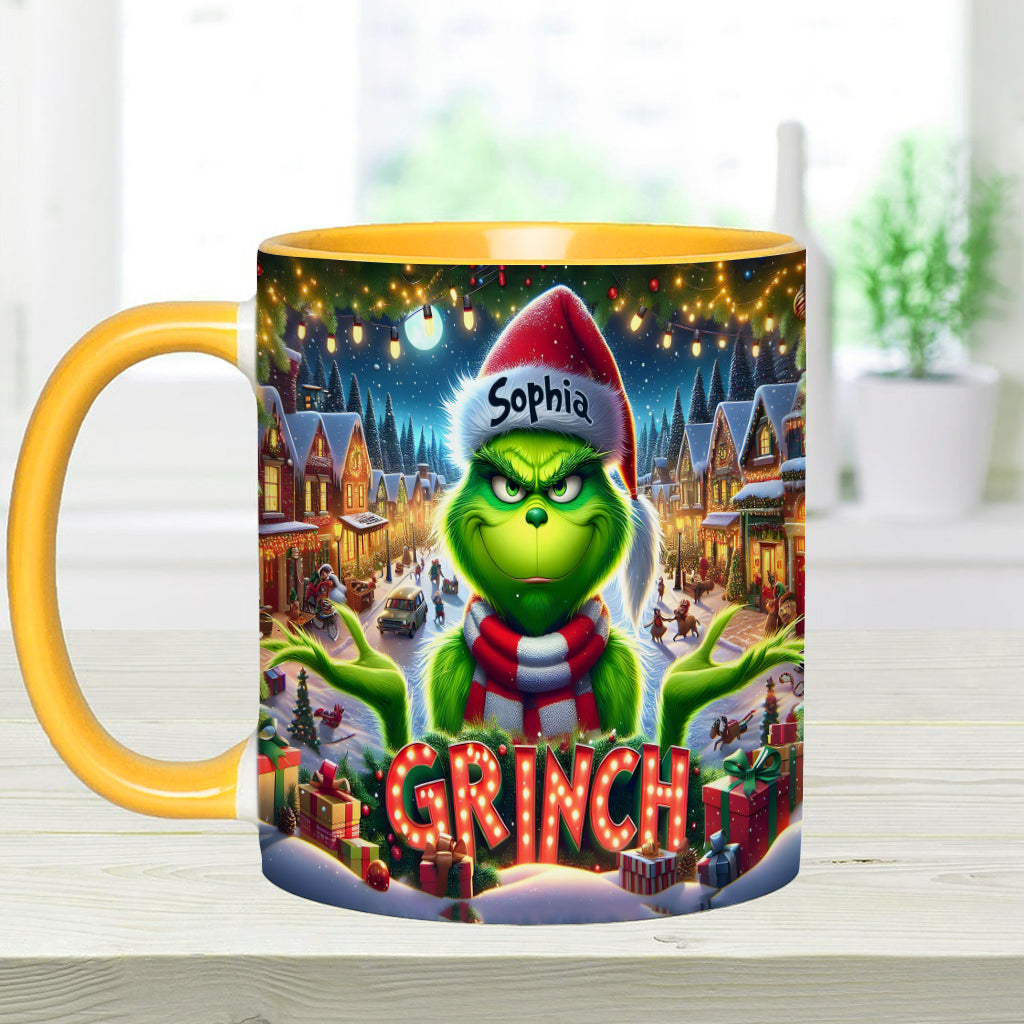 Merry Christmas - Personalized Stole Christmas Accent Mug