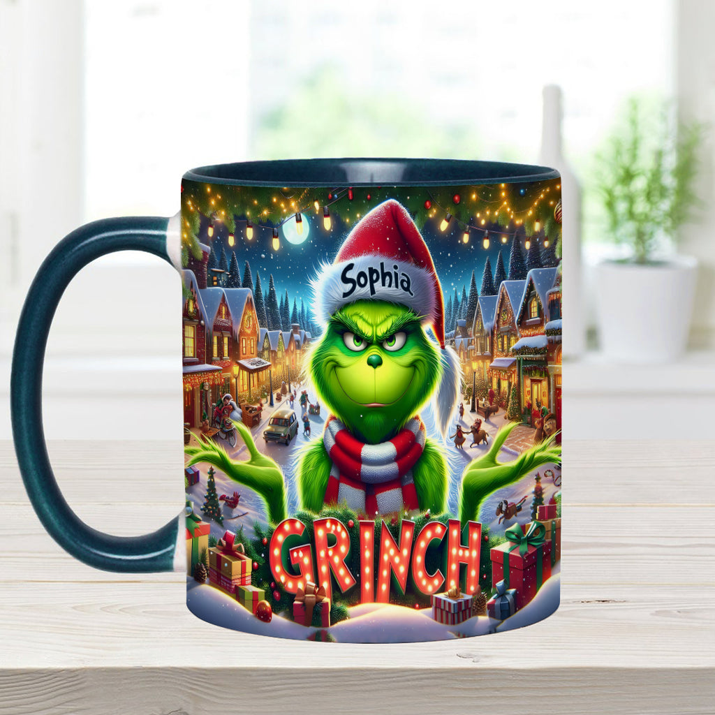 Merry Christmas - Personalized Stole Christmas Accent Mug
