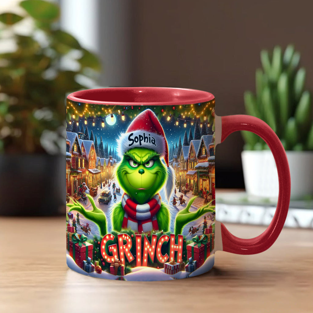 Merry Christmas - Personalized Stole Christmas Accent Mug