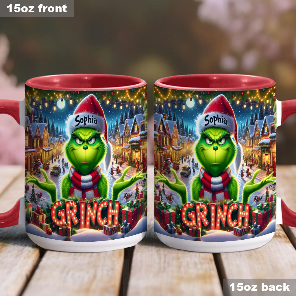 Merry Christmas - Personalized Stole Christmas Accent Mug