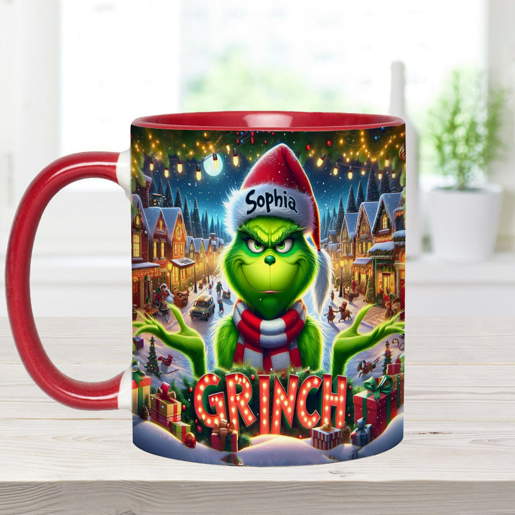 Merry Christmas - Personalized Stole Christmas Accent Mug