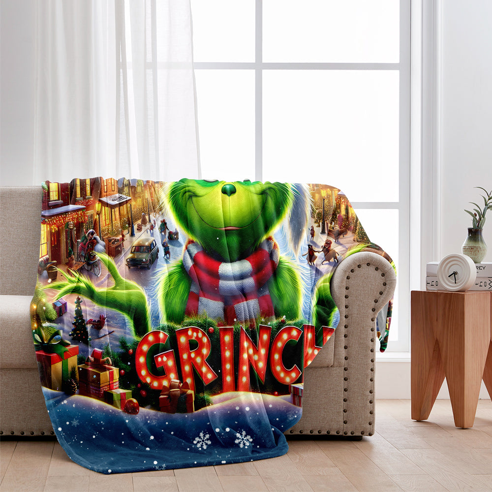 Merry Christmas - Personalized Stole Christmas Blanket
