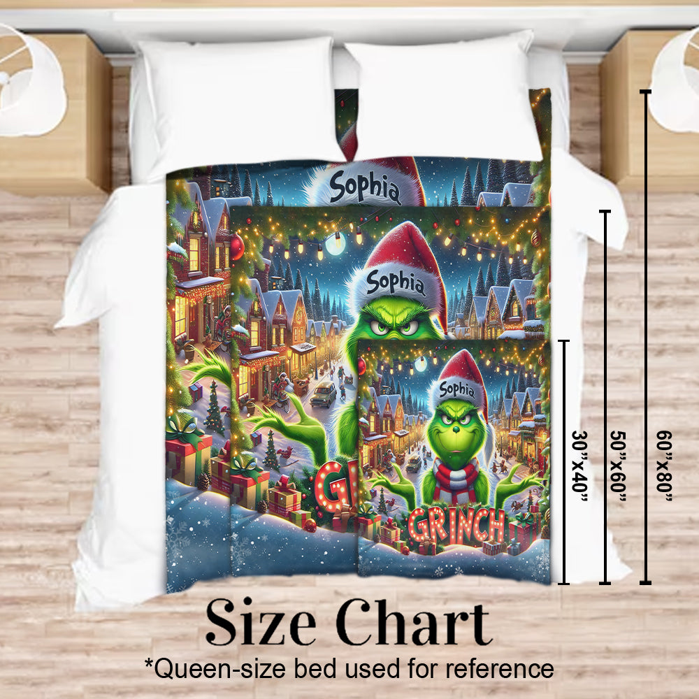 Merry Christmas - Personalized Stole Christmas Blanket