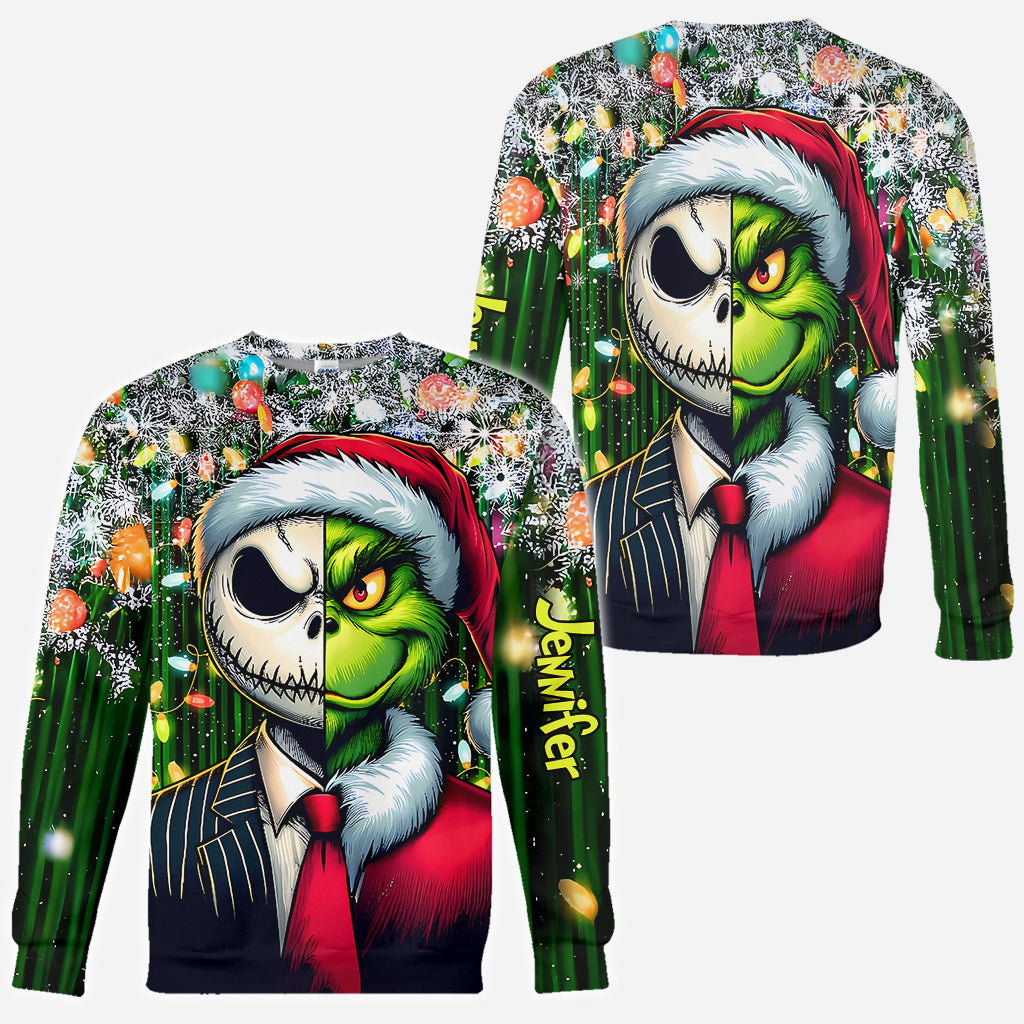 Joyeux Noël - T-shirt personnalisé avec étole de Noël