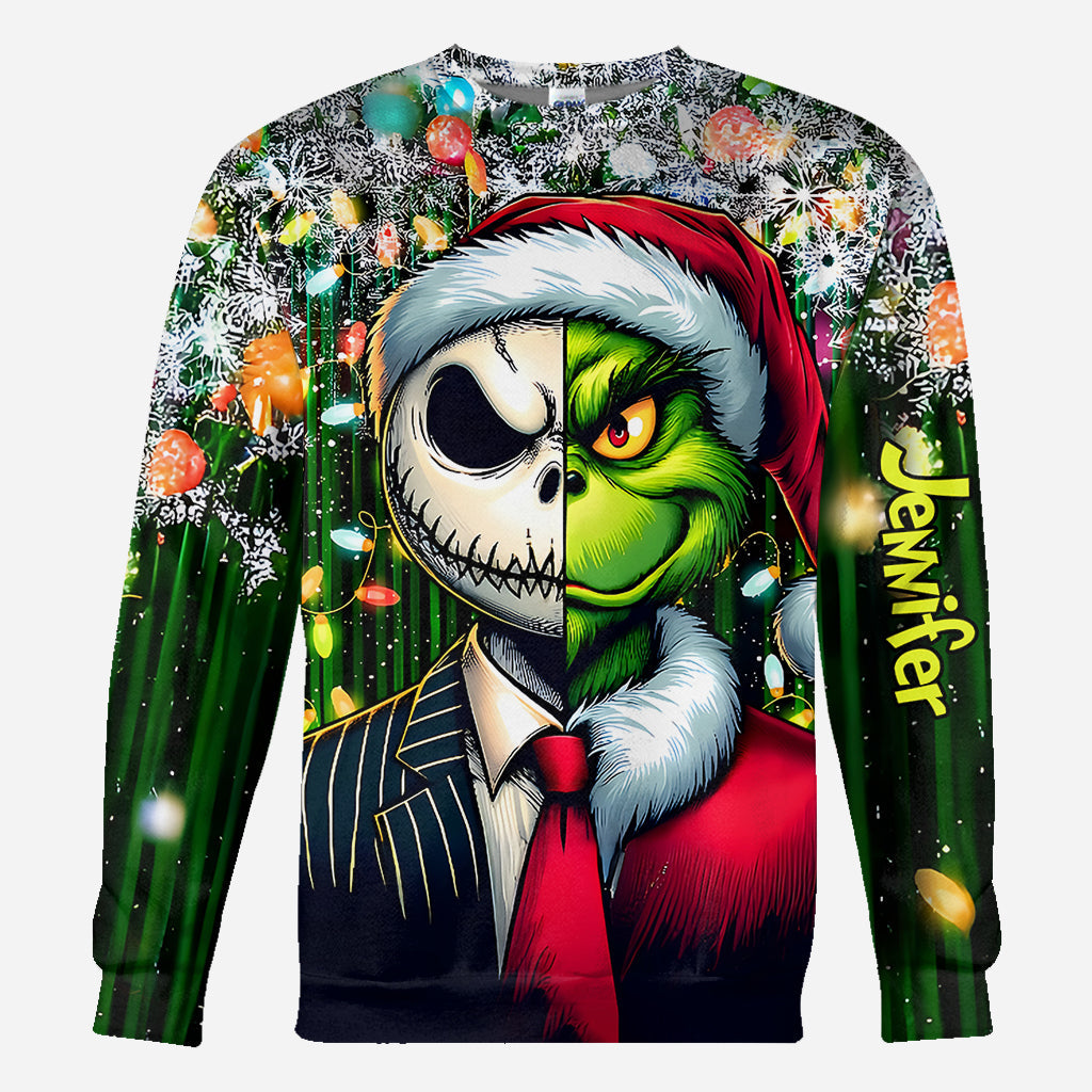 Joyeux Noël - T-shirt personnalisé avec étole de Noël