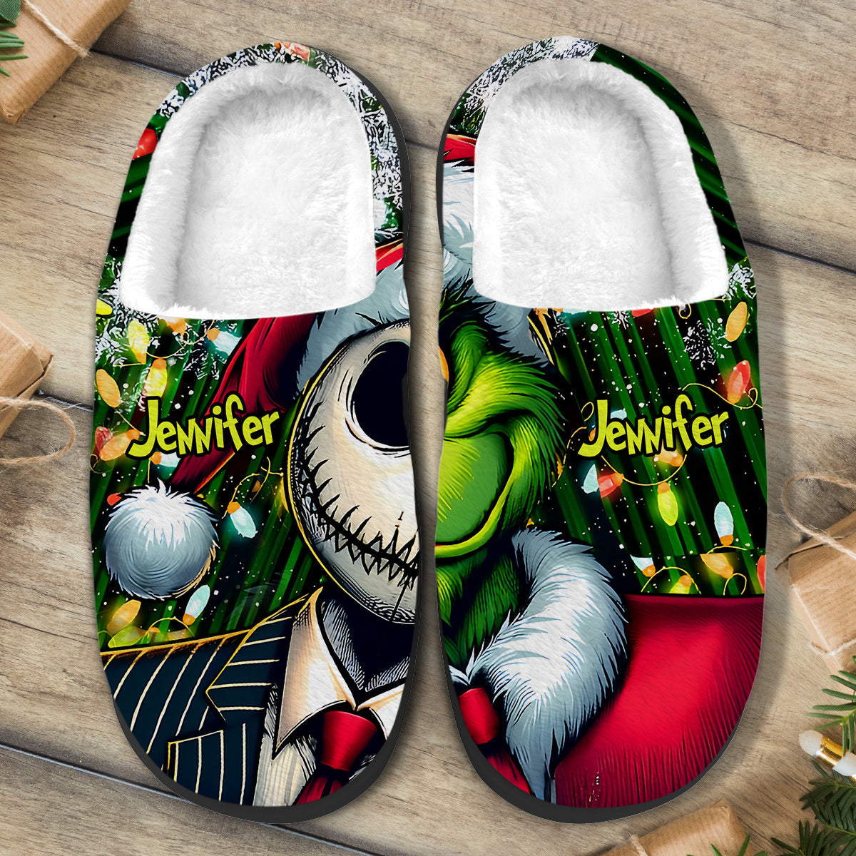 Merry Christmas - Personalized Stole Christmas Slippers