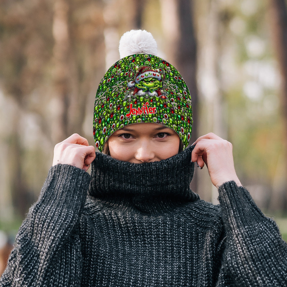 Joyeux Noël - Bonnet de Noël personnalisé avec étole