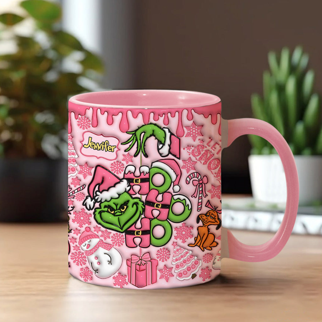 Merry Grinchmas - Personalized Stole Christmas Accent Mug