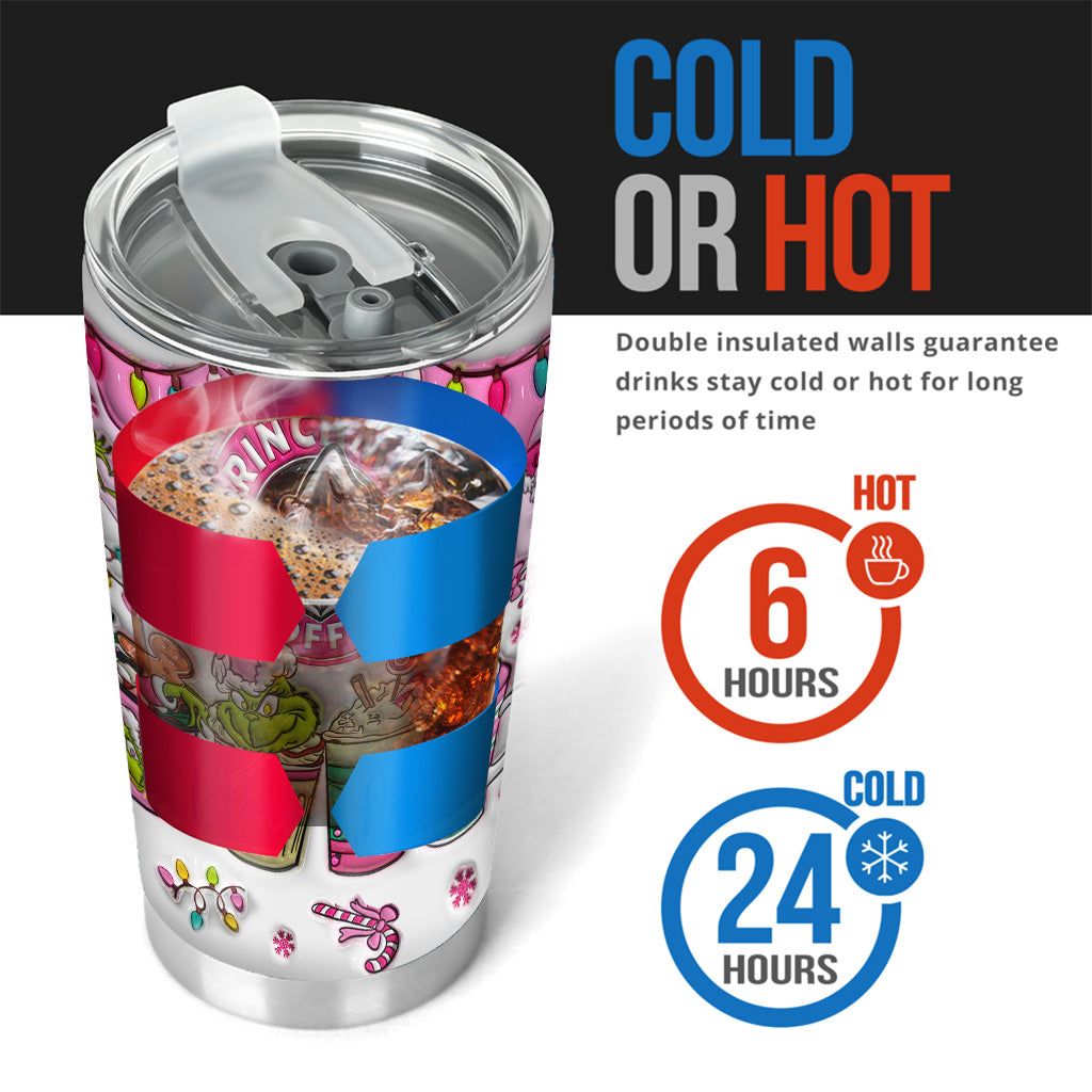 Café Grinchmas - Gobelet de Noël personnalisé avec étole