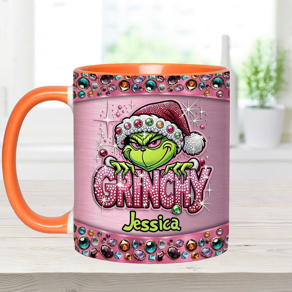 Mug décoratif de Noël personnalisé avec étole - Nom au choix