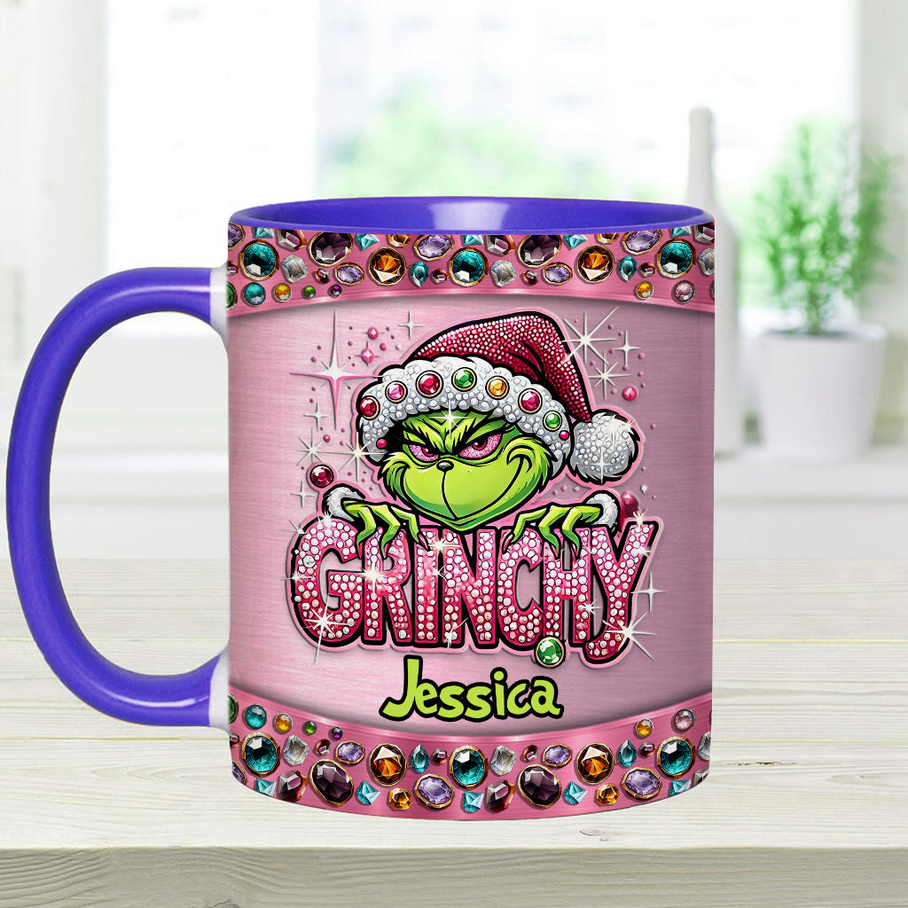 Mug décoratif de Noël personnalisé avec étole - Nom au choix