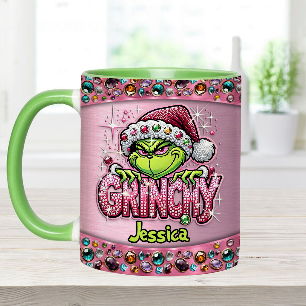 Mug décoratif de Noël personnalisé avec étole - Nom au choix
