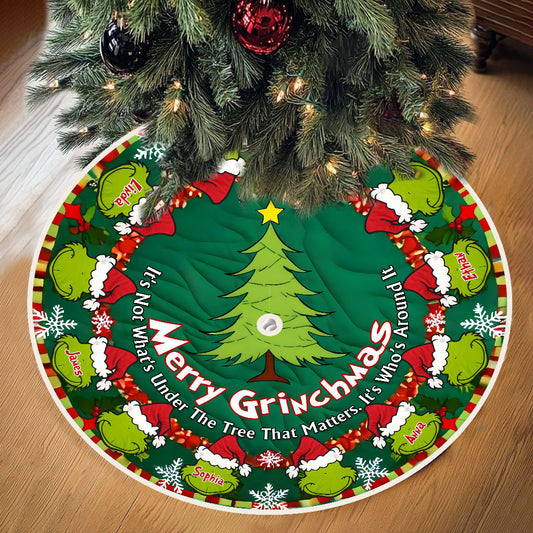 Merry Christmas - Personalized Stole Christmas Tree Skirt