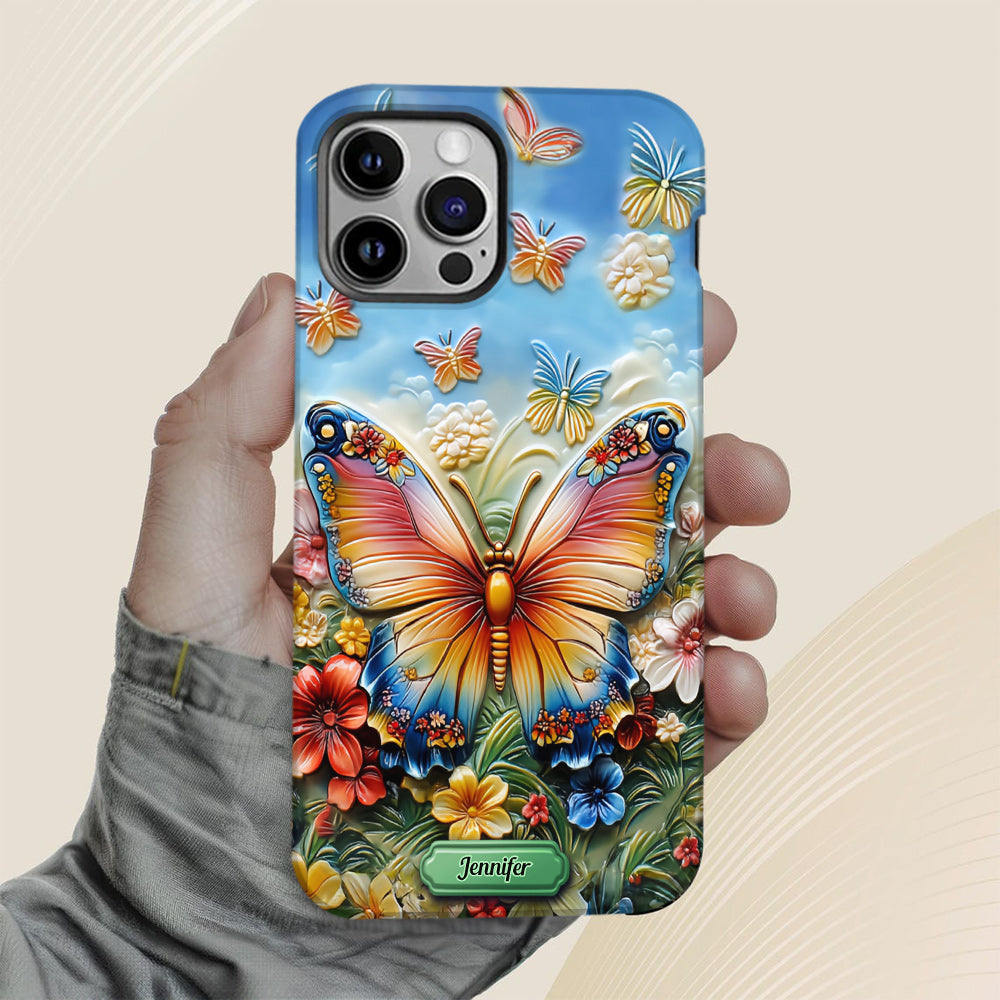 Beautiful Butterfly Bee Dragonfly Hummingbird - Personalized Butterfly Full Print Phone Case