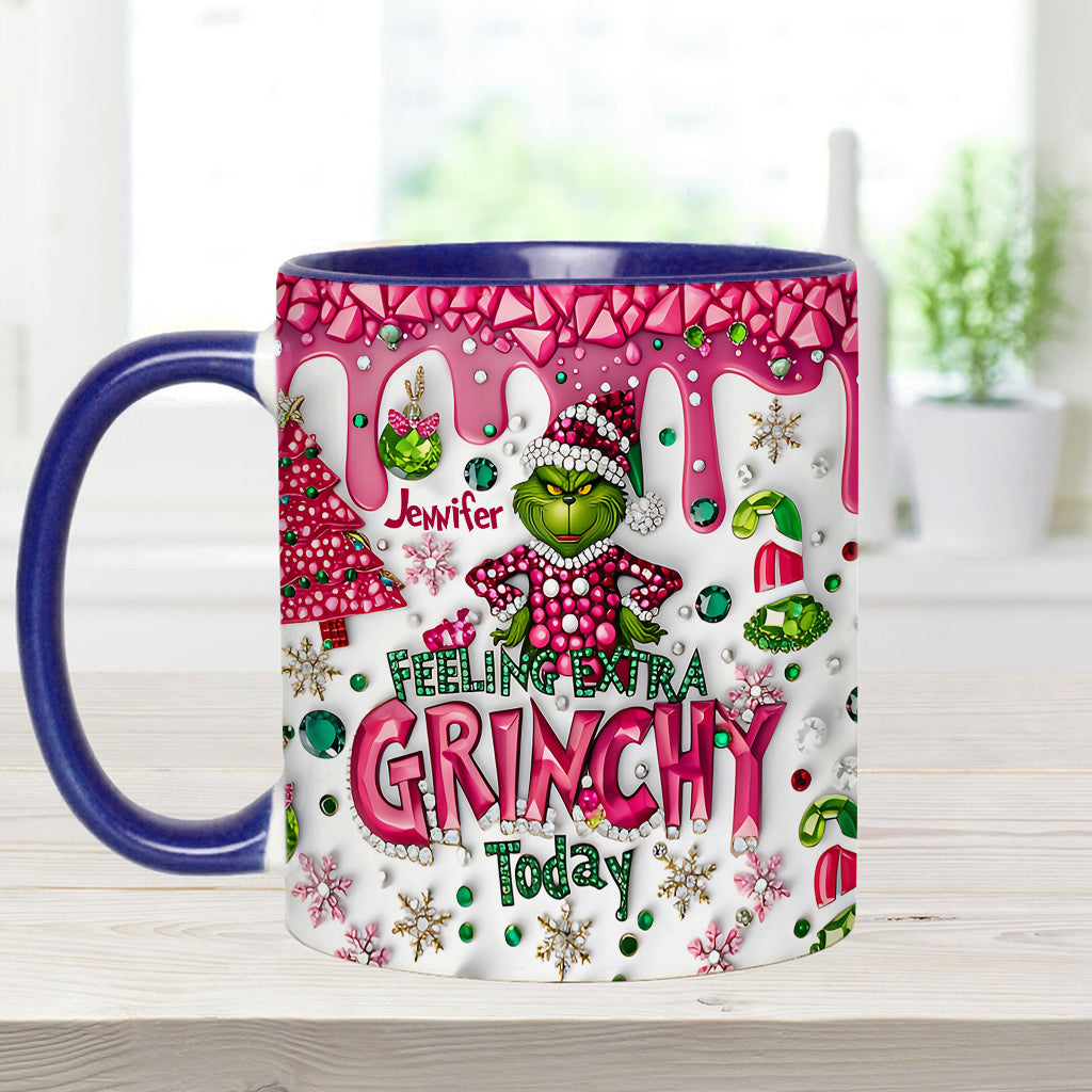 Feeling Extra Green - Personalized Stole Christmas Accent Mug