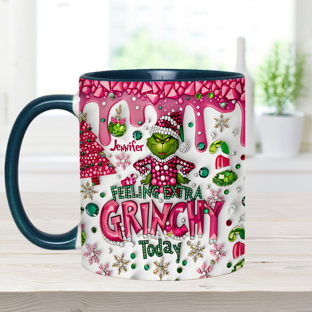 Feeling Extra Green - Personalized Stole Christmas Accent Mug