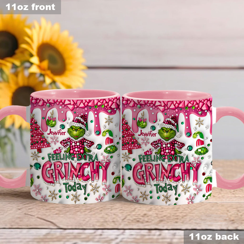 Feeling Extra Green - Personalized Stole Christmas Accent Mug