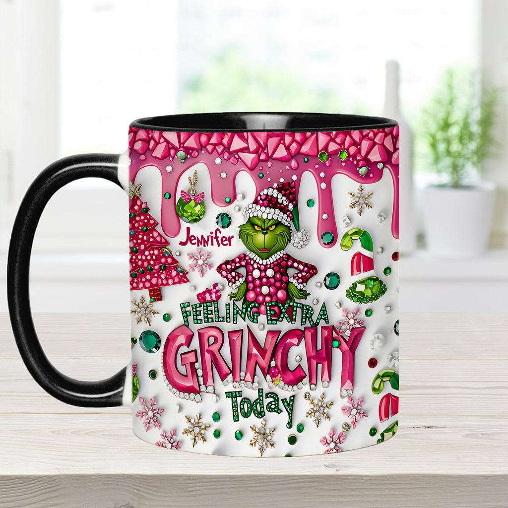 Feeling Extra Green - Personalized Stole Christmas Accent Mug