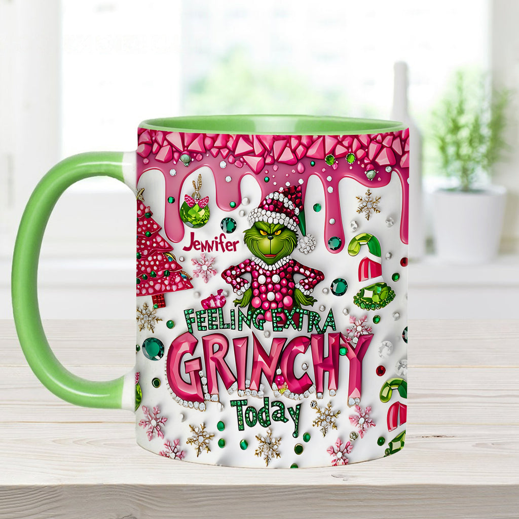 Feeling Extra Green - Personalized Stole Christmas Accent Mug