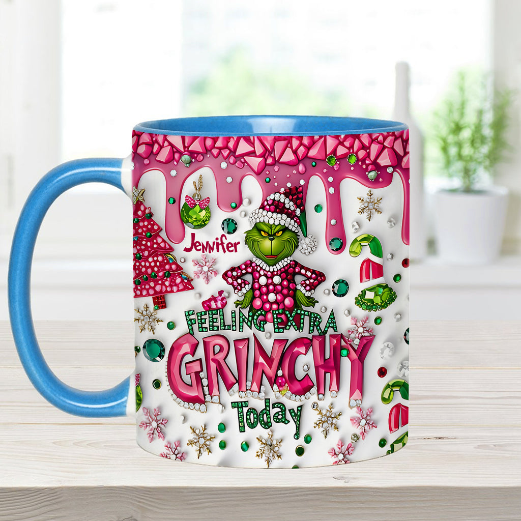 Feeling Extra Green - Personalized Stole Christmas Accent Mug
