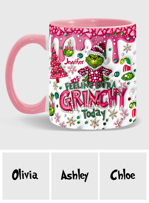 Feeling Extra Green - Personalized Stole Christmas Accent Mug