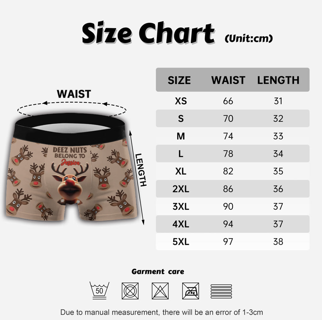 Deez Nuts lui appartiennent - Boxers personnalisés pour couples d'hommes