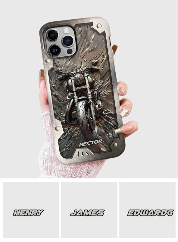 Vintage Motorcycle - Personalized Biker Full Print Phone Case