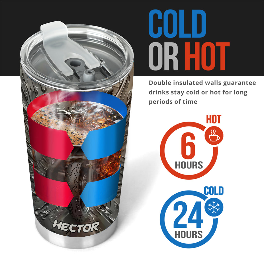 Gobelet motard personnalisé style vintage