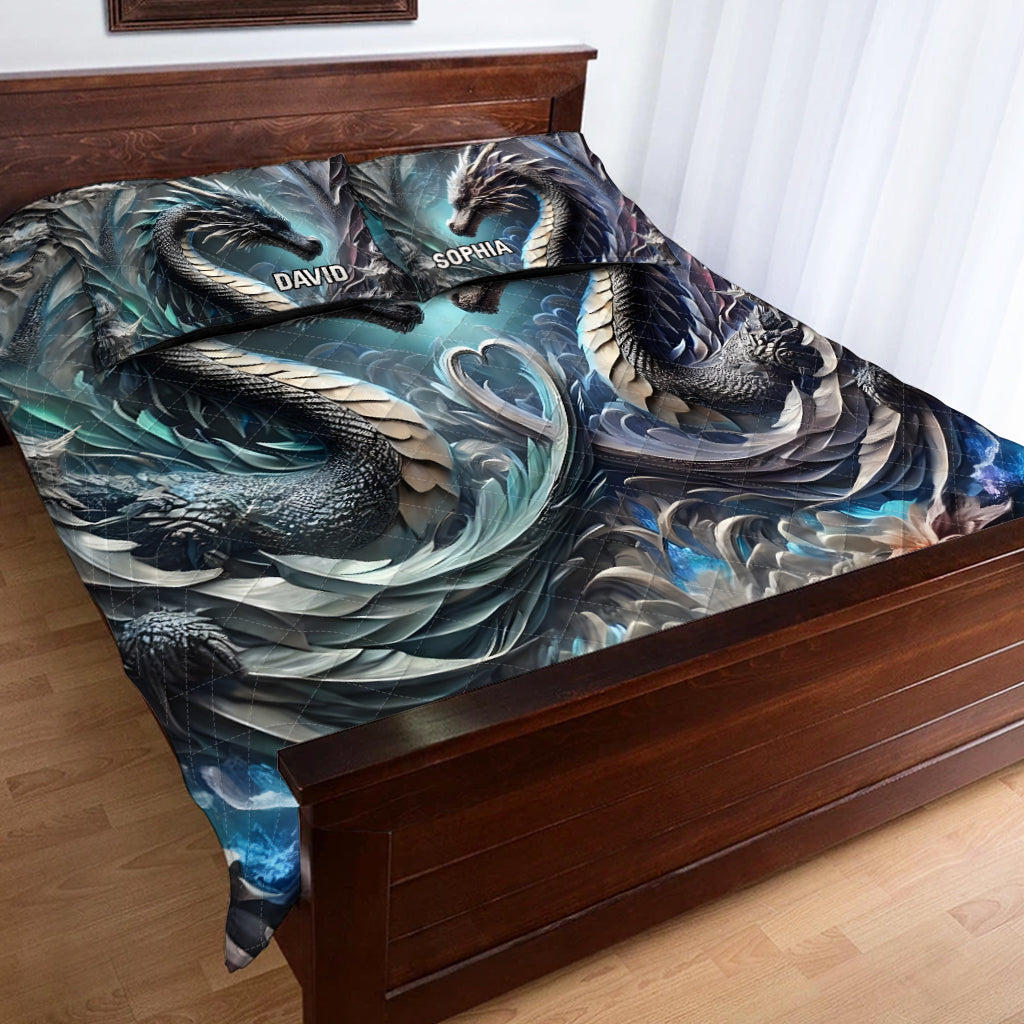 Toi et moi, on gère ! - Ensemble de courtepointe personnalisé Dragon