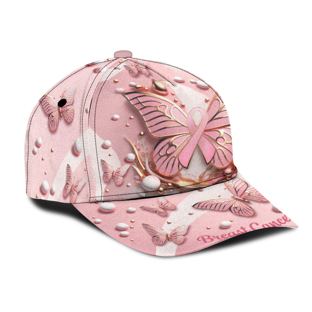 Sensibilisation au cancer du sein - Casquette papillon classique
