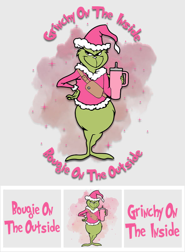 Grinchy On The Inside - Stole Christmas Decal Full