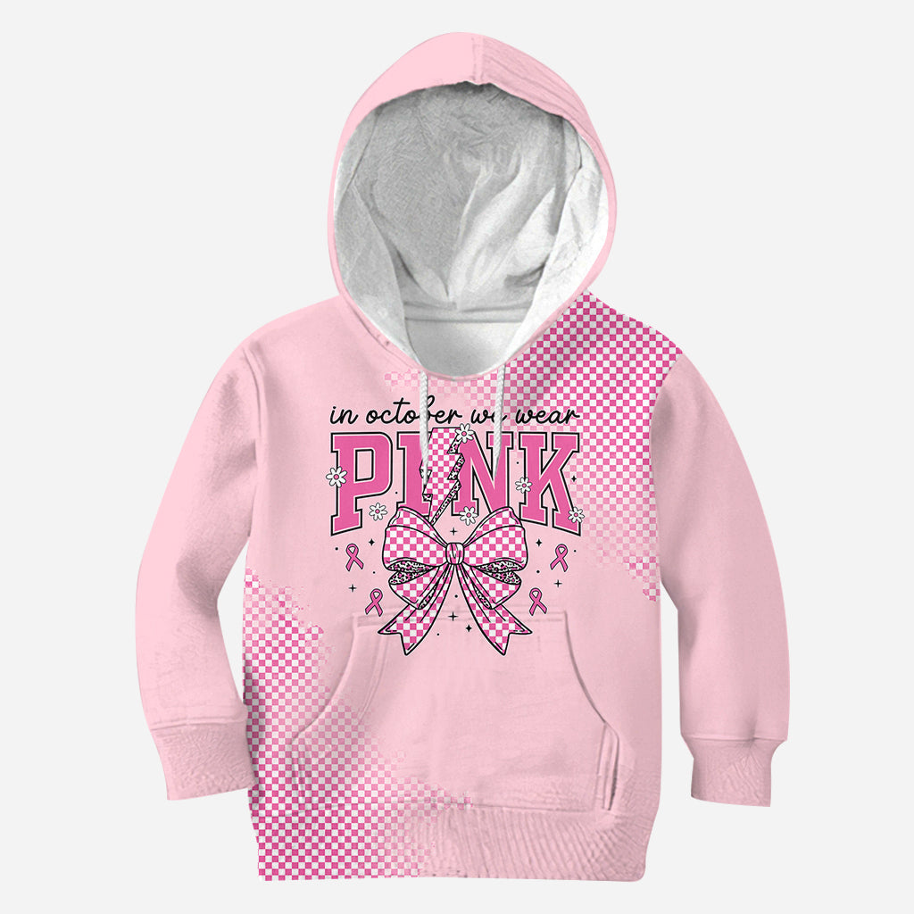 En octobre, nous portons du rose pour sensibiliser au cancer du sein : sweat à capuche et legging