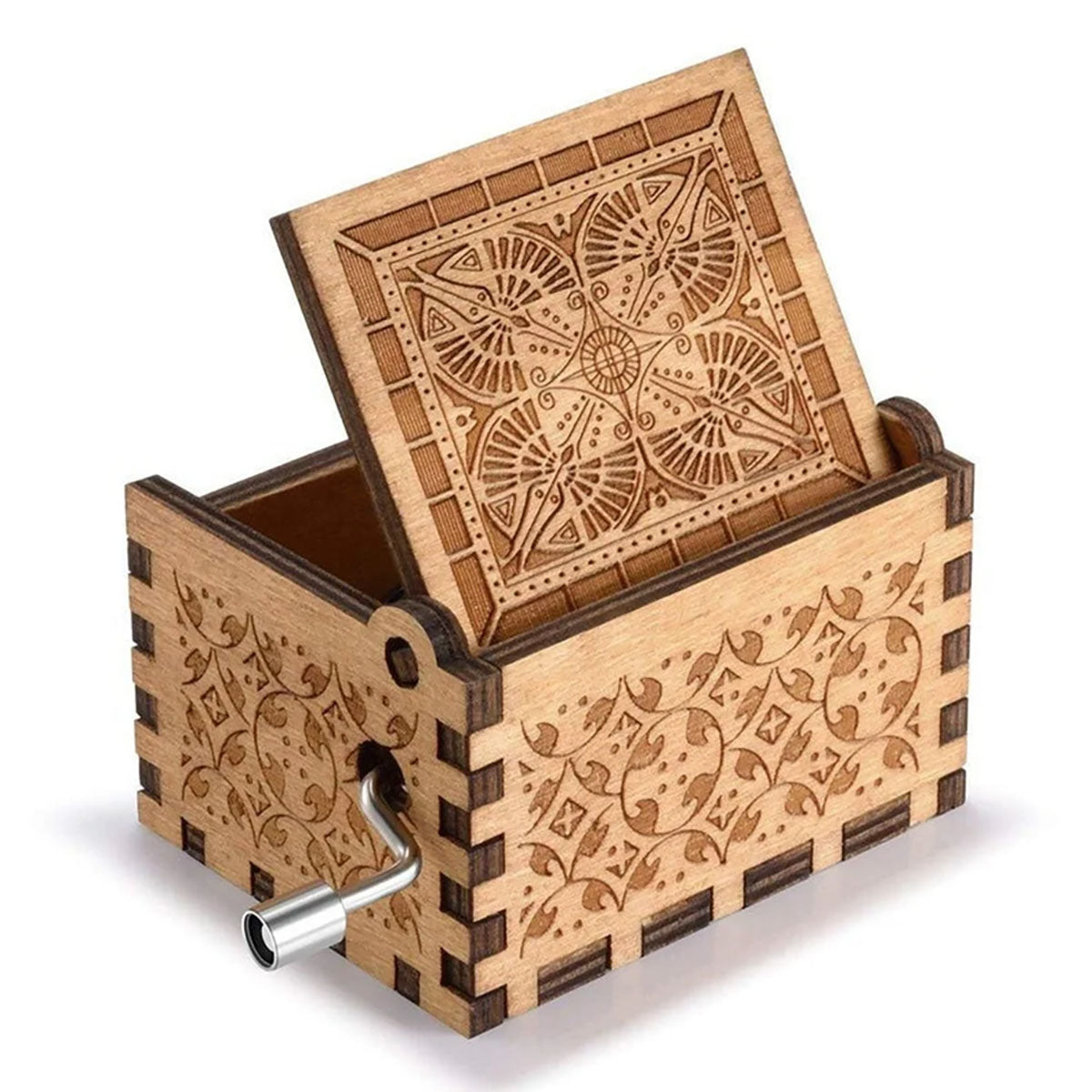 Mother & Daughters - Personalized Mother Hand Crank Music Box