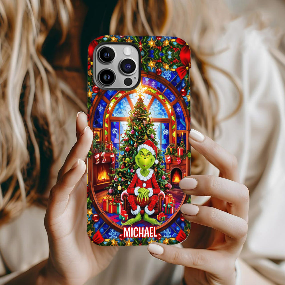 Green Christmas - Personalized Stole Christmas Full Print Phone Case