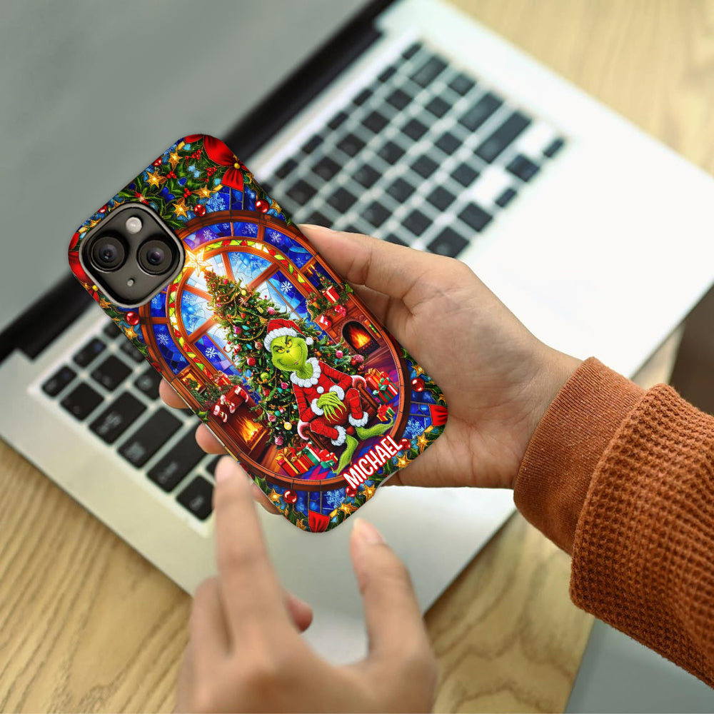 Green Christmas - Personalized Stole Christmas Full Print Phone Case