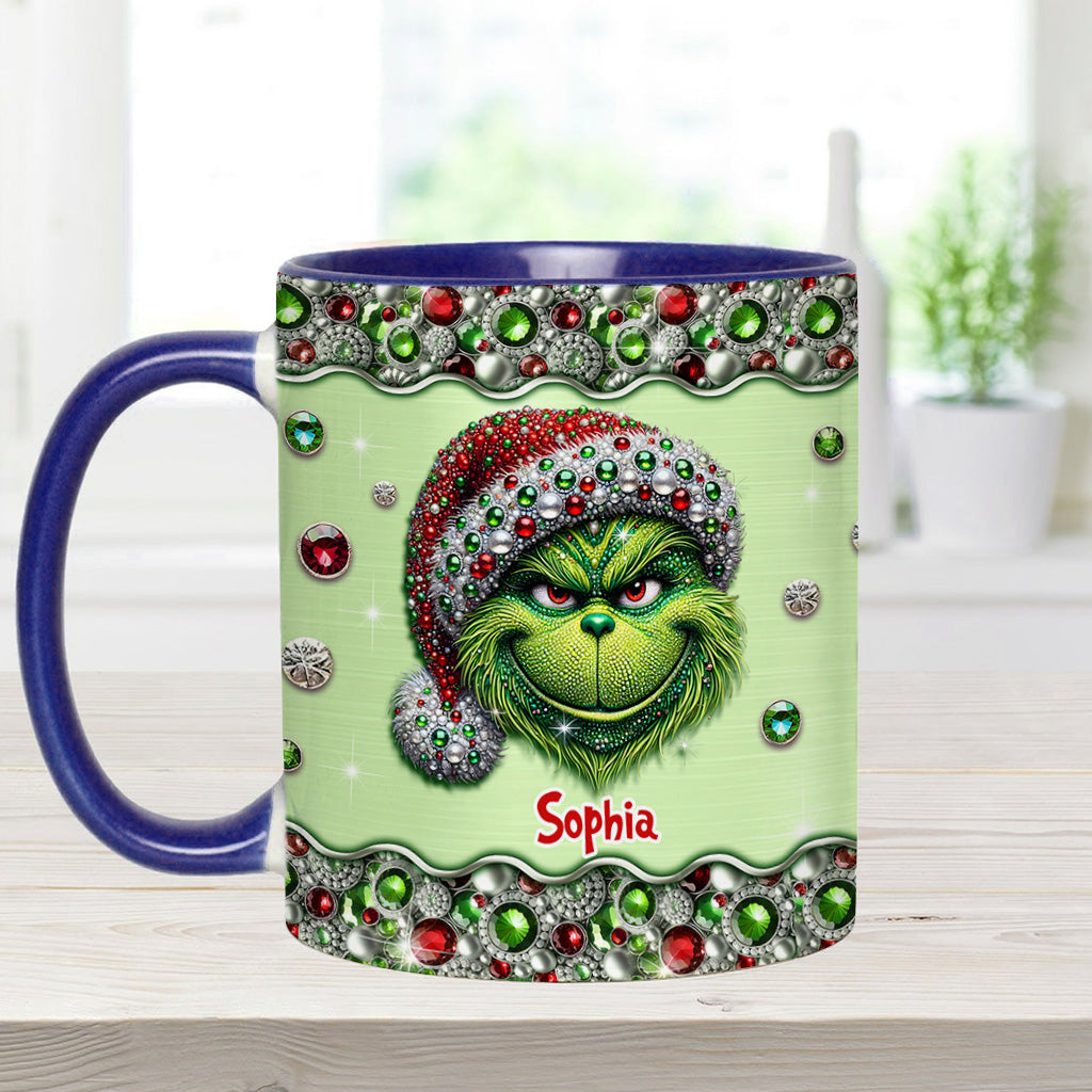 Mug personnalisé « Étole de Noël » Sparkle Holiday - Décoration de Noël