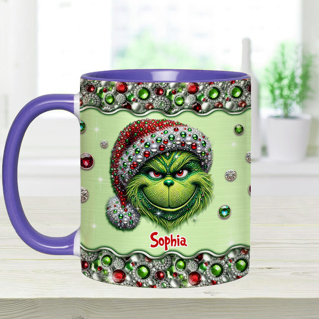 Mug personnalisé « Étole de Noël » Sparkle Holiday - Décoration de Noël