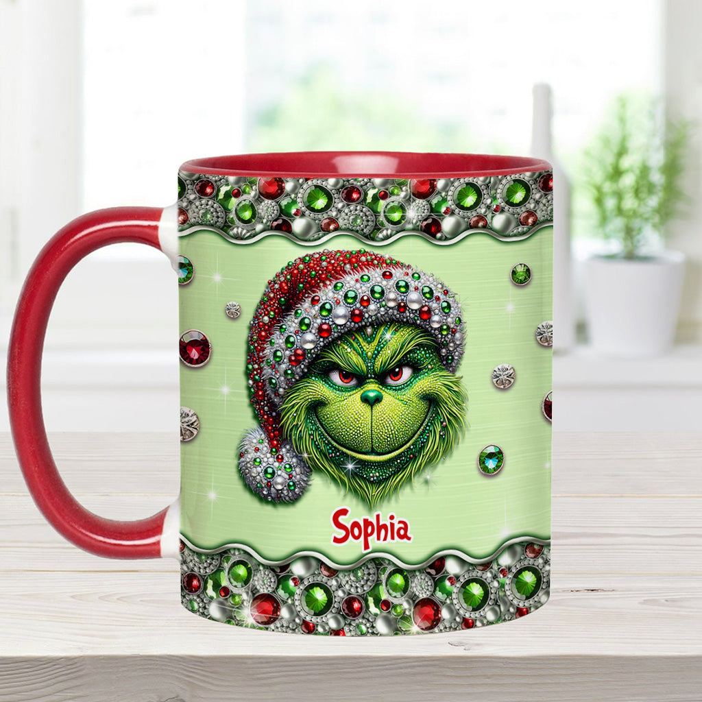 Mug personnalisé « Étole de Noël » Sparkle Holiday - Décoration de Noël