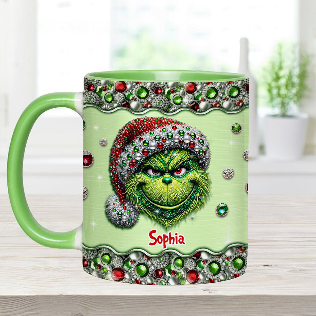 Mug personnalisé « Étole de Noël » Sparkle Holiday - Décoration de Noël